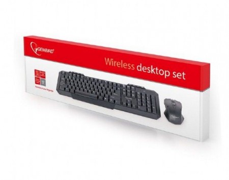 Gembird KBS-WM-02 Gejmerska tastatura US + bezicni mis USB