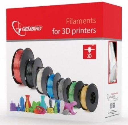 Gembird 3DP-PLA3-01-W PLA Filament za 3D stampac 3mm, kotur 1KG WHITE