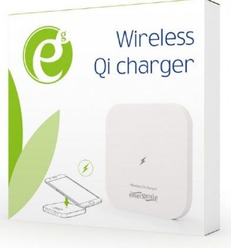 Gembird EG-WCQI-02-W Wireless Qi charger, 5 W, white
