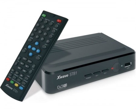 XWAVE STB1 DVB-T2 SetTop Box RF modulator SCART HDMI USB