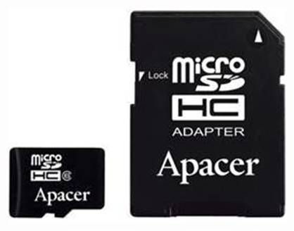 APACER microSDHC 16GB Class 4 + SD adapter AP16GMCSH4-R