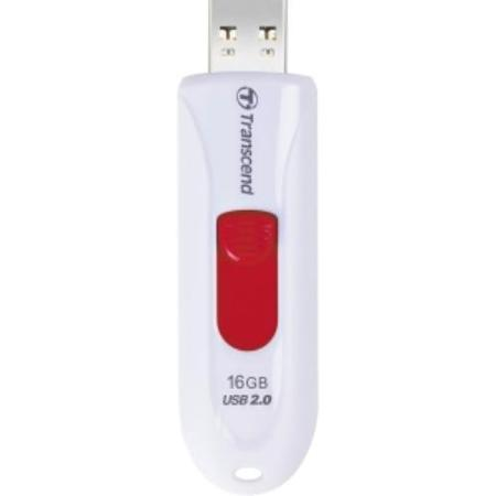 Transcend USB JetFlash 590W TS16GJF590W 16 GB USB2.0 13/4 MB/s White/Red