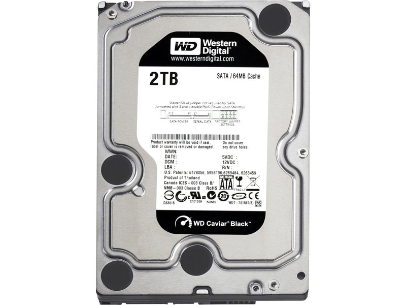 2TB 3.5 SATA III 64MB 7.200rpm WD2003FZEX Black