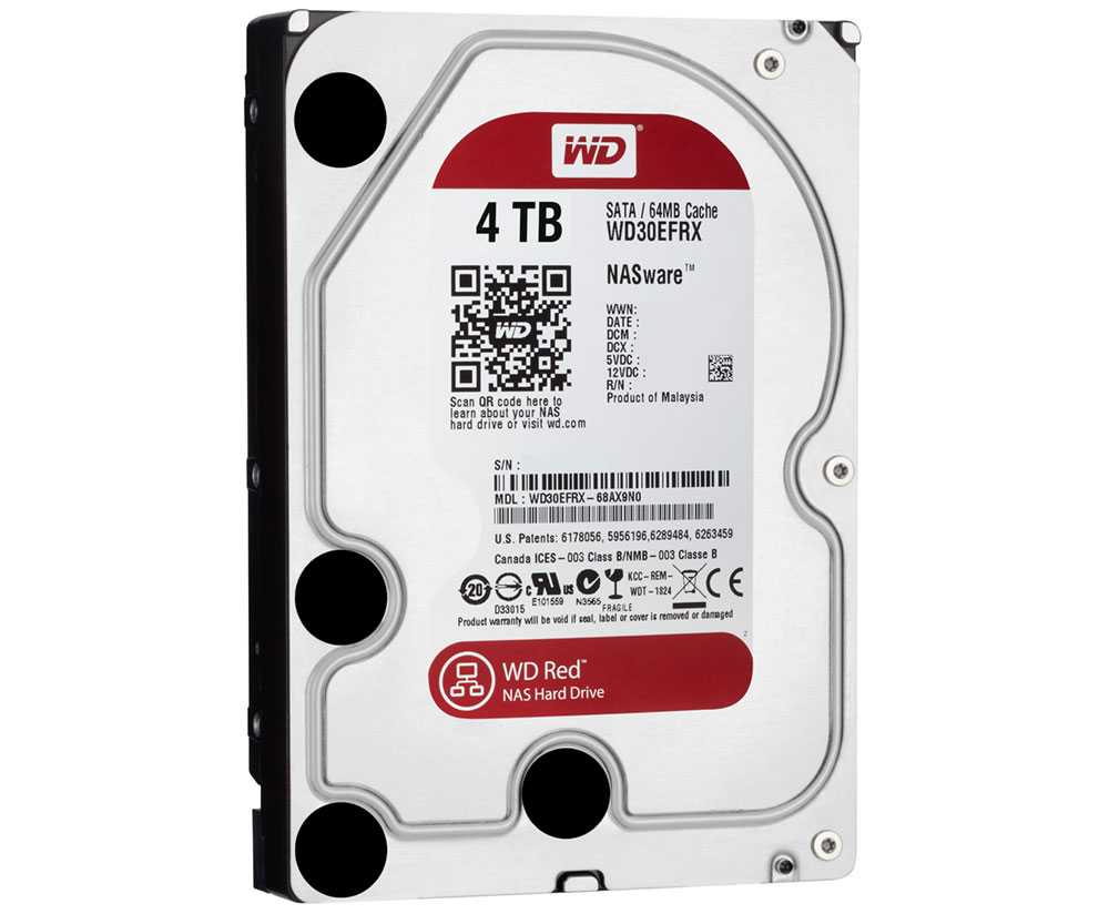 WD 4TB 3.5 SATA III 64MB IntelliPower WD40EFRX Red