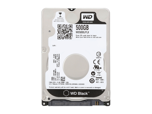 WD BOOK SATA3 2.5  500GB Black WD5000LPLX