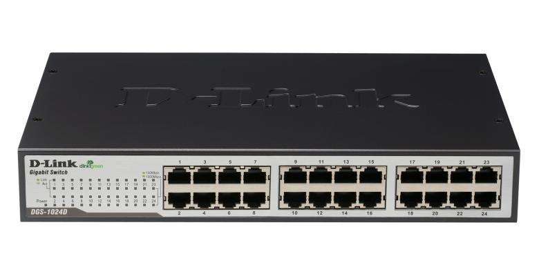 D-Link DGS-1024D/E 24-port 10/100/100T Gigabit Unmanaged Switch