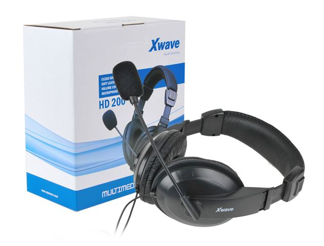Xwave Slušalice, HD-200 stereo/Mic & Volume control, color box