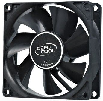 DeepCool XFAN80 80x80x25mm FAN black hydro bearing 1800rpm 21CFM 20dBa