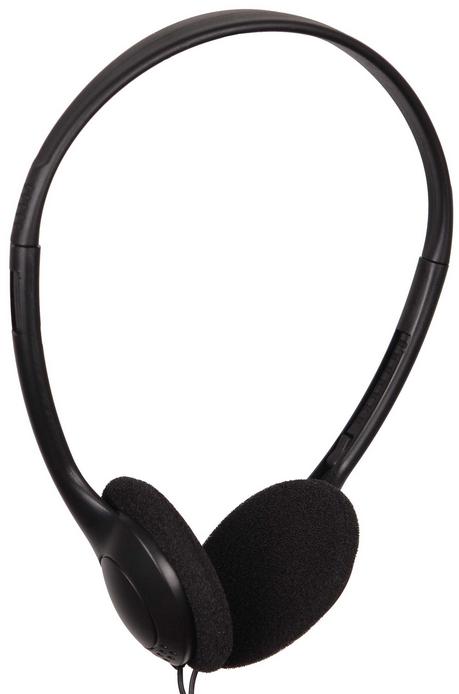 GEMBIRD MHP-123 Stereo headphones with volume control, black color, 3.5mm