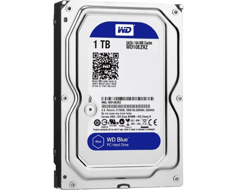 WD 1TB 3.5 SATA III 64MB 5.400rpm WD10EZRZ Blue 