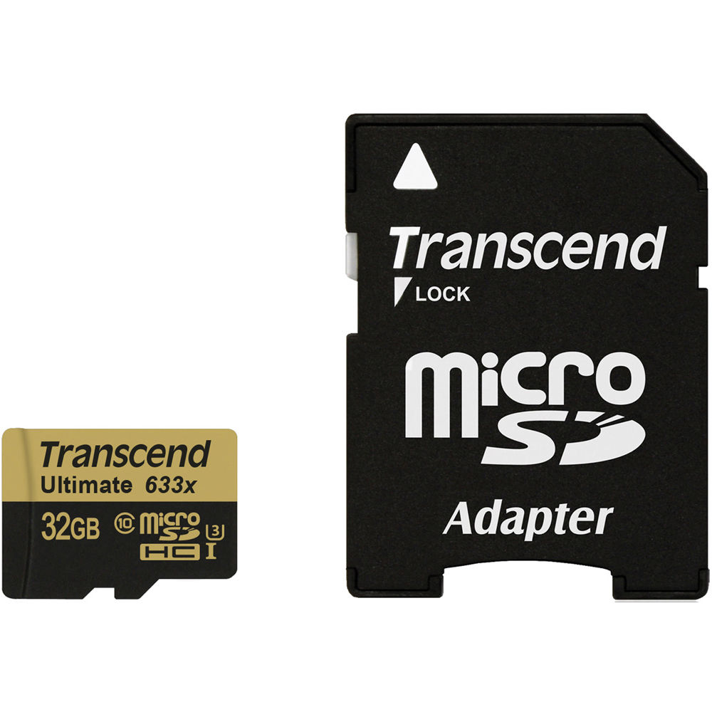 Transcend Micro SD 32 GB, Class 10 + SD adapter (TS32GUSDU3)