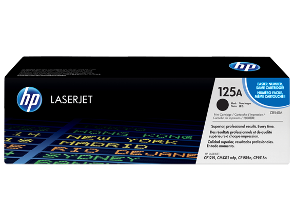 HP Toner Black CLJ CP1515n/CP1518ni/CP1215/CM1312 MFP, [CB540A]