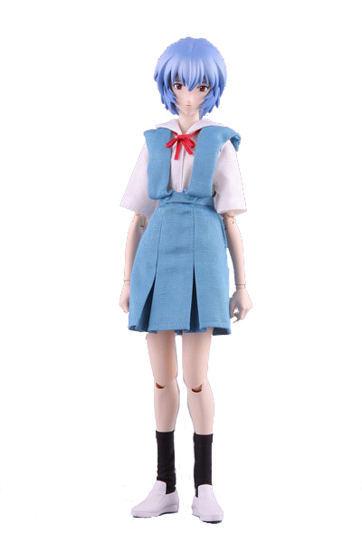 EVG Rei Ayanami RAH 12 Figure - School Uniform Version