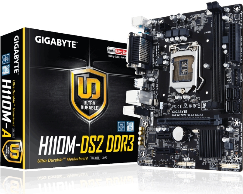 1151 GIGABYTE GA-H110M-DS2 DDR4