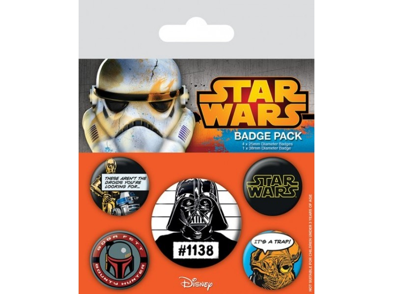 Star Wars - Dark Side Pin Badge Pack (5 Pins)