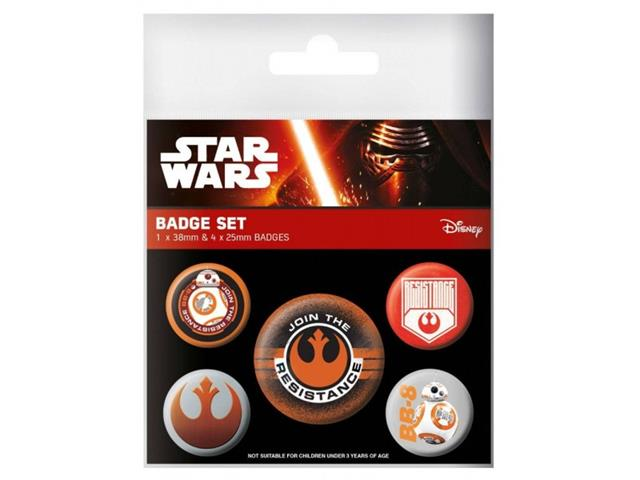 Star Wars - Episode VII Resistance Pin Badges Set (5 Pins)