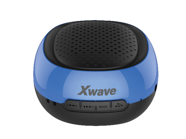 Xwave B COOL Bluetooth zvucnik, FM Radio, Micro SD, USB, crni sa plavim krugom
