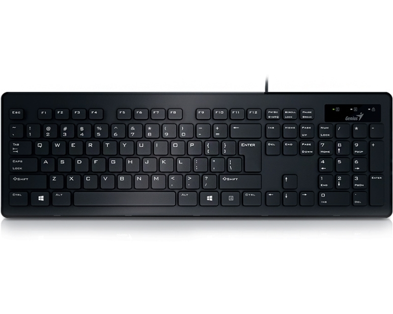 GENIUS SlimStar 130 USB US crna tastatura 