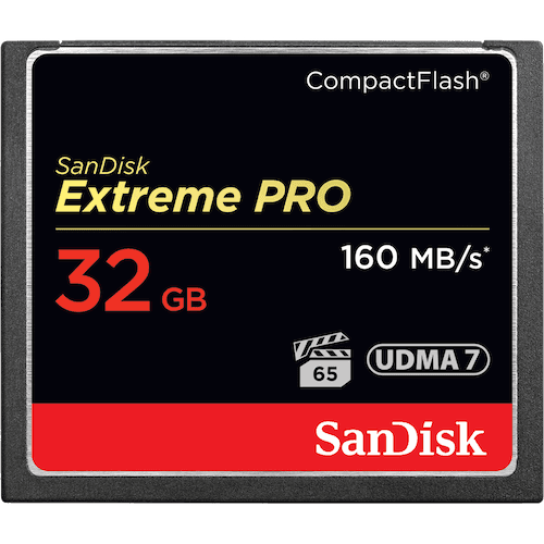 SanDisk CF 32GB Extreme pro 160 mbs
