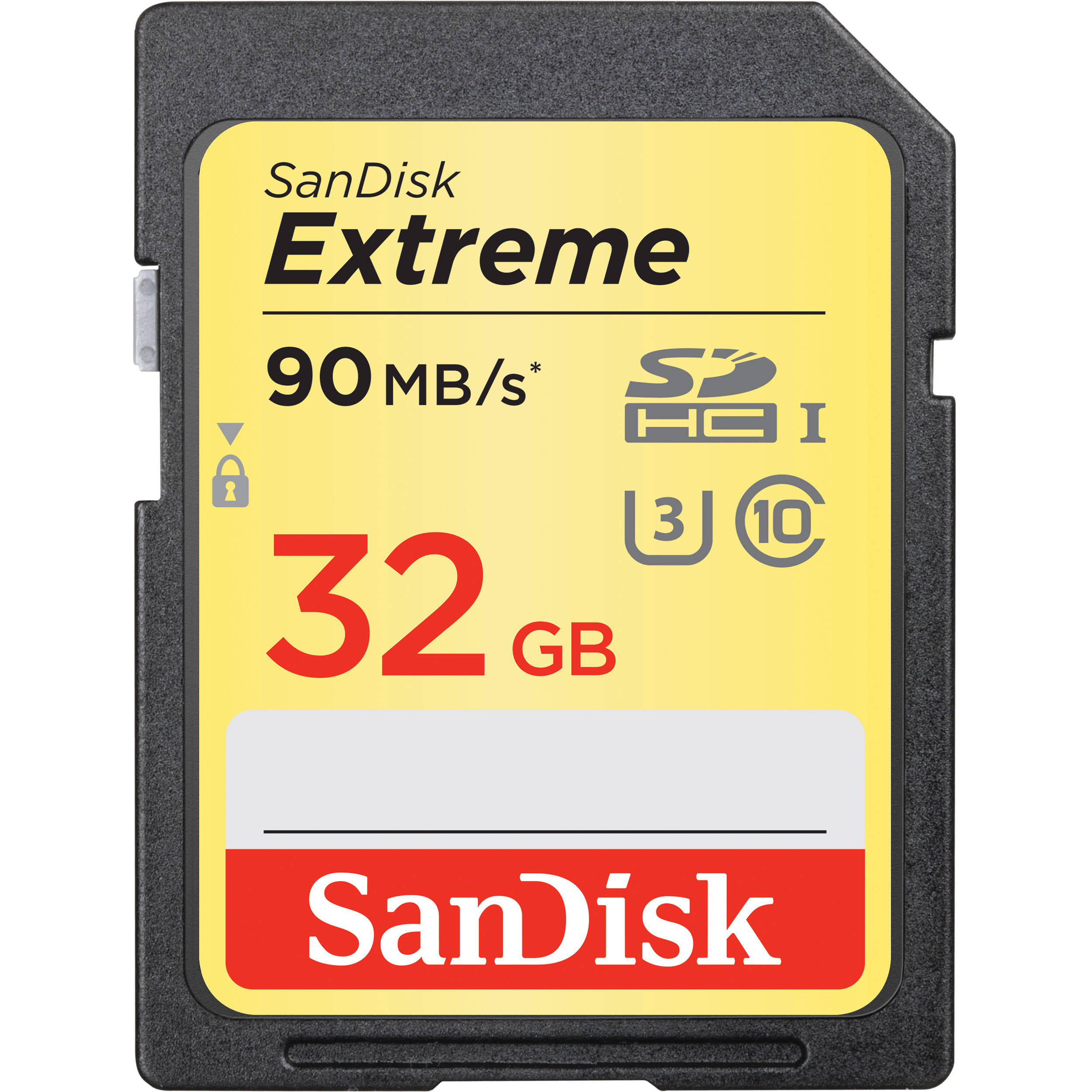 SanDisk SDHC 32GB Extreme 90MBs Class 10 UHS-I U3