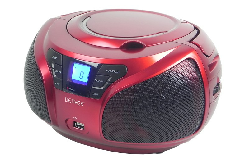 DENVER TCU-206 CRVENI CD PLAYER/FM RADIO