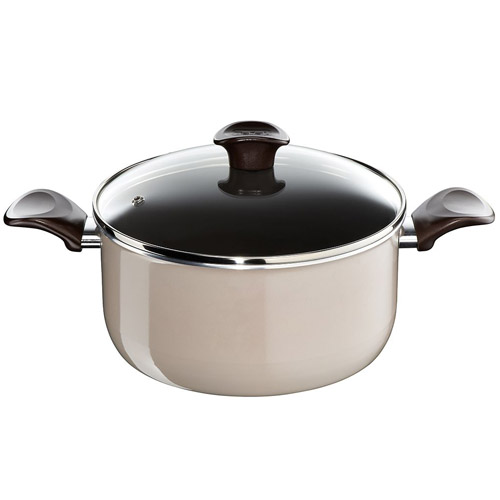 Tefal D4214652 šerpa sa keramičkom podlogom 24cm + poklopac ŠERPA