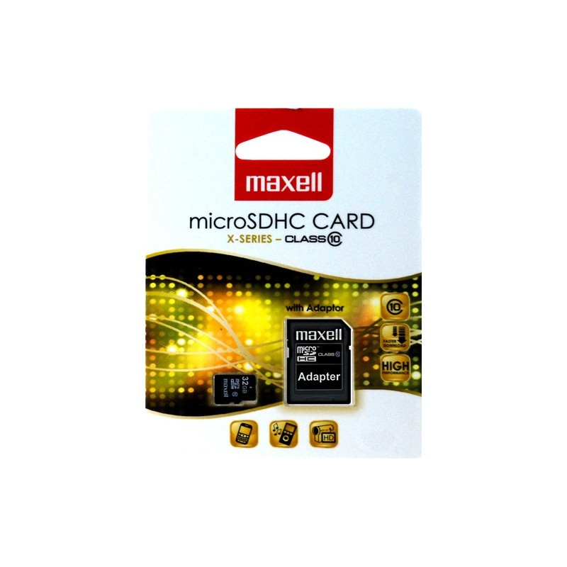 MAXELL MICRO SDHC 32GB X-SERIES+ADAPTER, CLASS 10