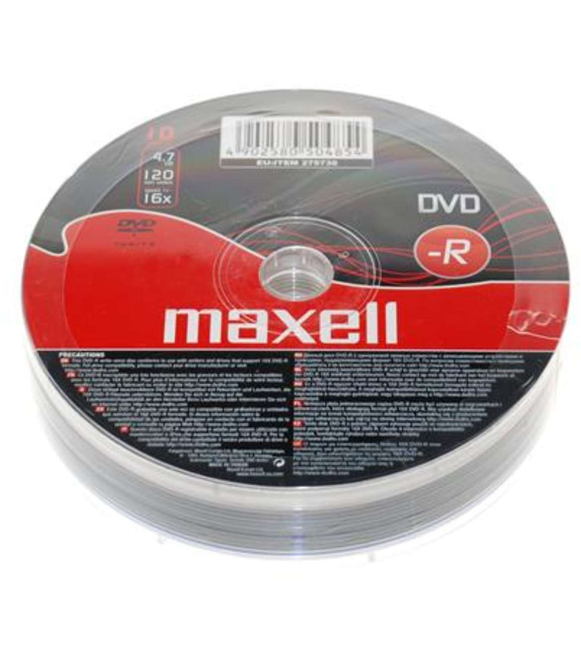 MAXELL DVD-R 4.7GB 16X ECONOMIC 10S