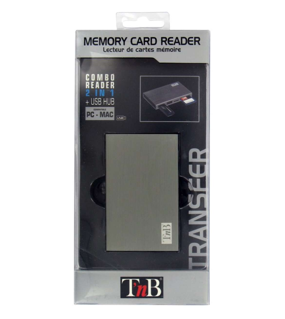 TNB DTXCALU USB HUB CARD READER ALUMINIJUM