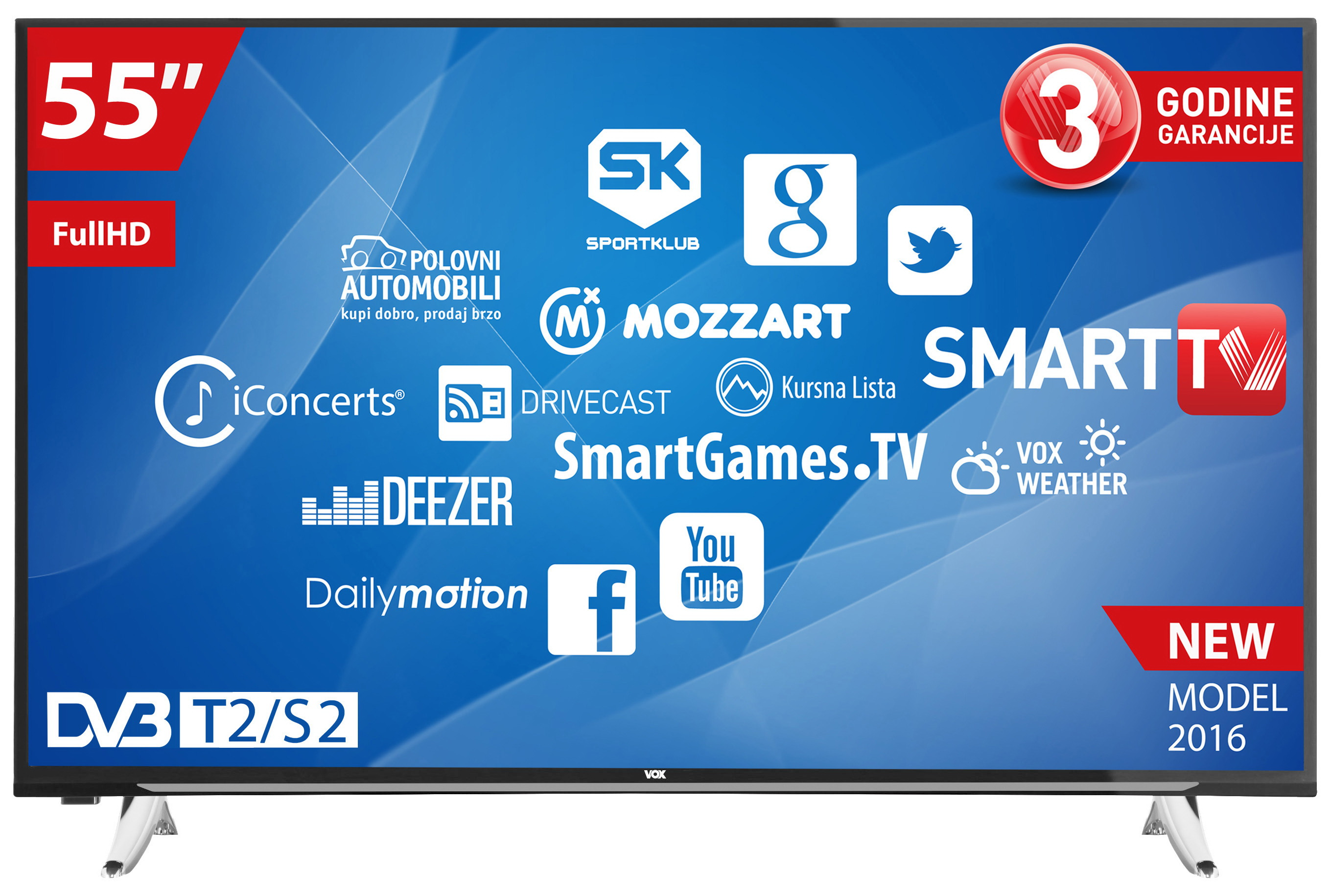 Vox 55 55YSD750 LED TV