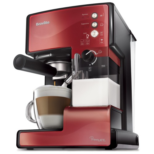 BREVILLE VCF046X crveni Aparat za espresso Prima Latte 