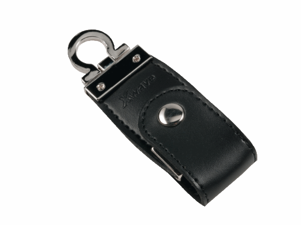 Xwave USB 16GB kozna crna , metal box