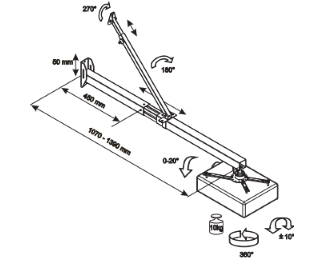 VEGA WMC 39-140 zidni nosač za Short Trough projektor 