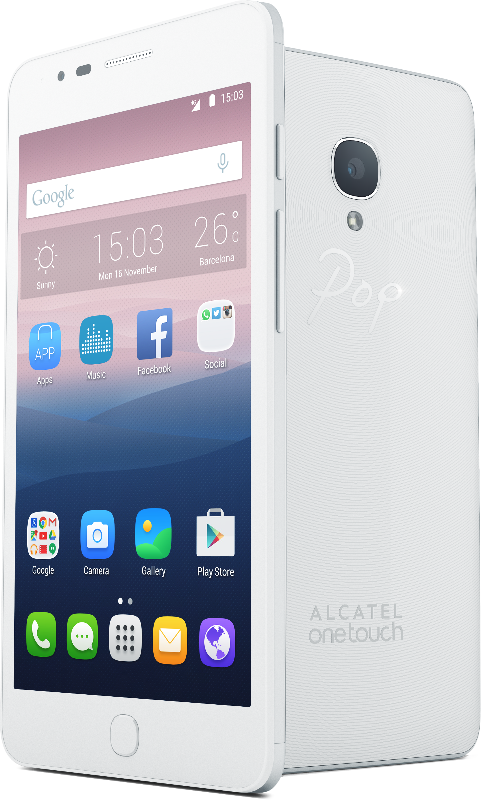 ALCATEL POP UP 6044D T.WHITE