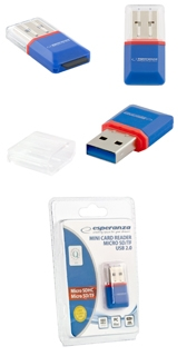 Esperanza EA134B mini čítač kartica MicroSD